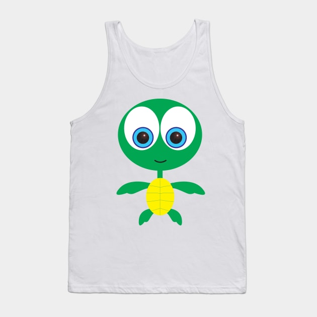 Baby Sea Turtle Tank Top by Wickedcartoons